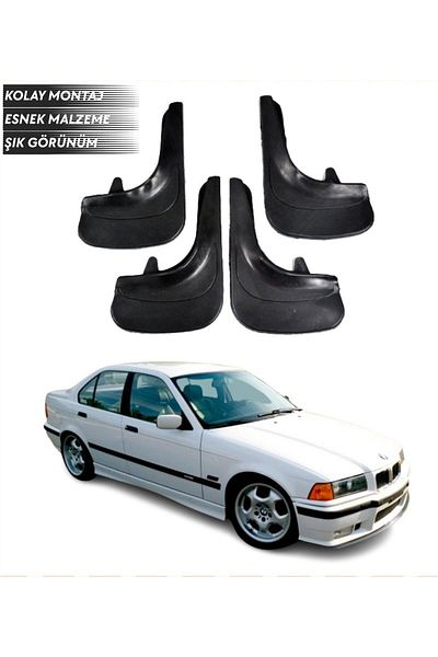 SONİKON LİNE Bmw E36 Compatible 4-Piece Dust Cover Mudguard Mudflap Modified