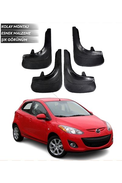 SONİKON LİNE Mazda 2 Compatible 4-Piece Mudguard Mudguard Dust Cover Modified
