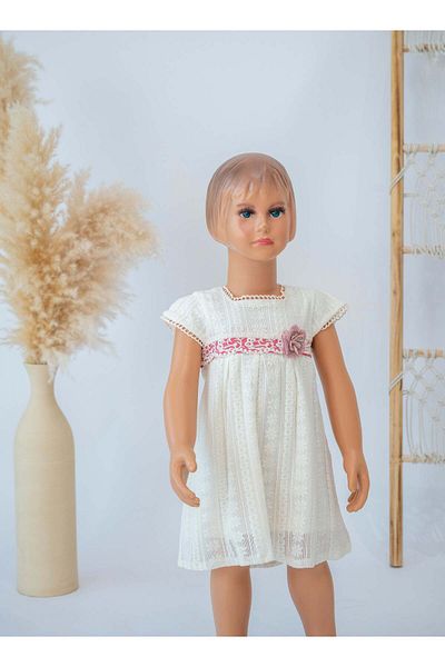 Stayele Elegant Floral Lace Dress for Baby Girls