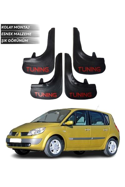 SONİKON LİNE Renault Scenic All Cases Compatible Tuning Written 4'Lü Fender Mudflap Dust Cover Modified