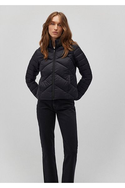 Mavi Stand Collar Black Puffer Coat 110698-900
