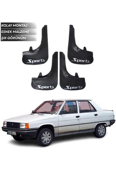 SONİKON LİNE Renault Brodway Compatible Sports Written 4-Piece Mudguard Mudguard Leggings Modified