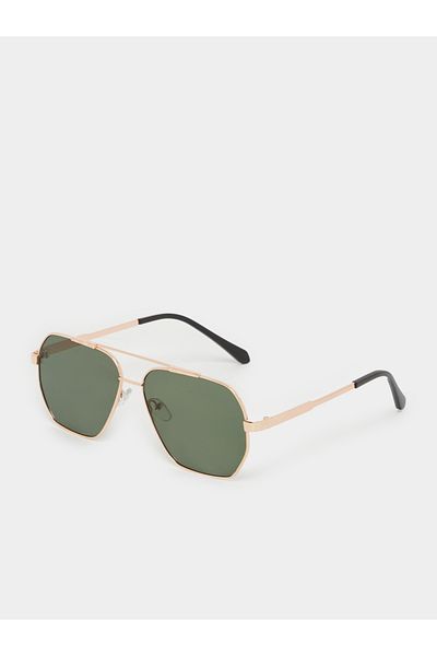 Styli Solid Lens Rectangle Sunglasses