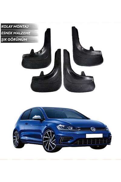 SONİKON LİNE Volkswagen Golf 7 Compatible 4-Piece Dust Cover Mudguard Mudguard Modified