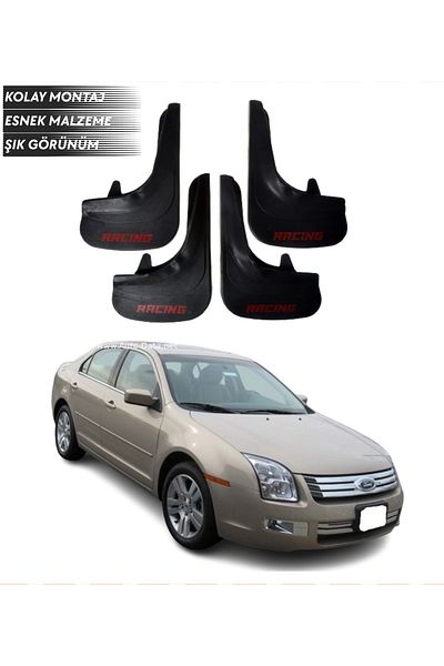 SONİKON LİNE Ford Fusion 2002-2012 Compatible Racing Written 4-Piece Mudguard Mudguard Dust Cover Modified