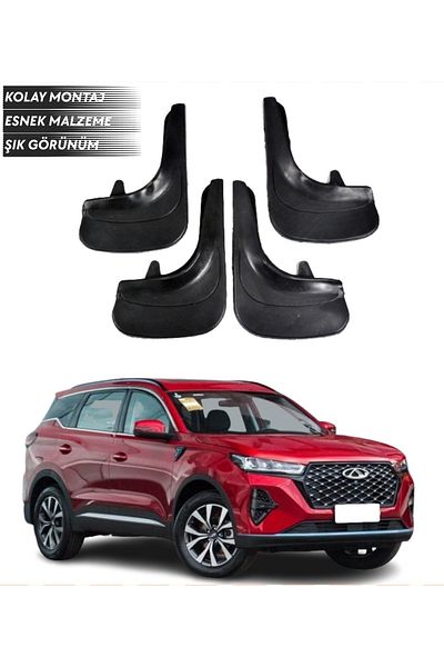 SONİKON LİNE Chery Tiggo Compatible 4-Piece Mudguard Mudguard Dust Cover Modified