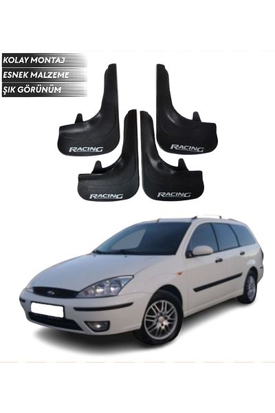 SONİKON LİNE Ford Focus 1 Stw Compatible Racing Written 4-Piece Fender Mudguard Dust Cover Modified