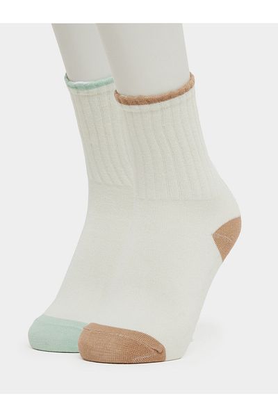 Styli Set of 2 - Color Block Crew Socks