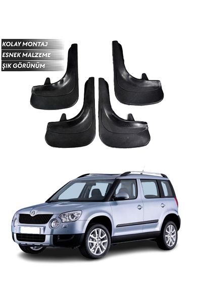 SONİKON LİNE Skoda Yeti Compatible 4-Piece Fender Mudguard Dust Cover Modified