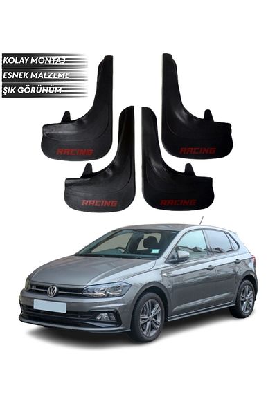 SONİKON LİNE Volkswagen Polo Compatible Racing Written 4-Piece Leggings Mudguard Leggings Modified