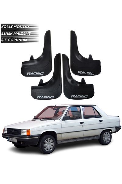 SONİKON LİNE Renault Brodway Compatible Racing Written 4-Piece Mudguard Mudguard Dust Cover Modified