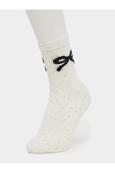 Styli Pack of 3 - Bow Knot Detail Calf Length Socks
