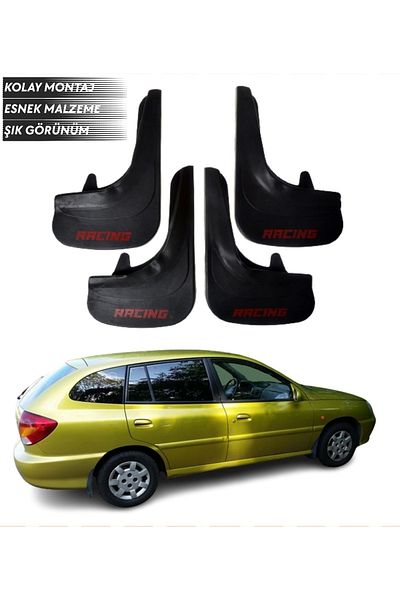 SONİKON LİNE Kia Rio Stw 2003-2005 Compatible Racing Written 4-Piece Mudguard Mudguard Dust Cover Modified