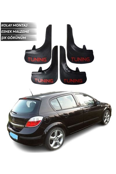 SONİKON LİNE Opel Astra H Hb 2004-2015 Compatible Tuning Written 4-Piece Mudguard Mudguard Dust Cover Modified