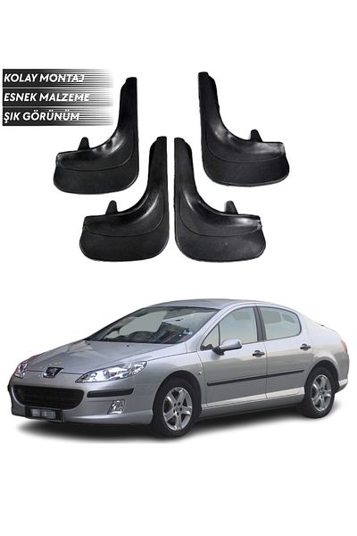 SONİKON LİNE Peugeot 407 Compatible 4-Piece Fender Mudguard Dust Cover Modified