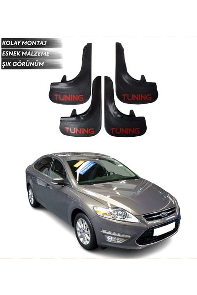 SONİKON LİNE Ford Mondeo 2008-2013 Compatible Tuning Written 4-Piece Mudguard Mudflap Dust Cover Modified