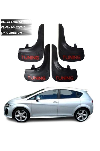 SONİKON LİNE Seat Leon Compatible Tuning Written 4-Piece Fender Mudguard Dust Cover Modified