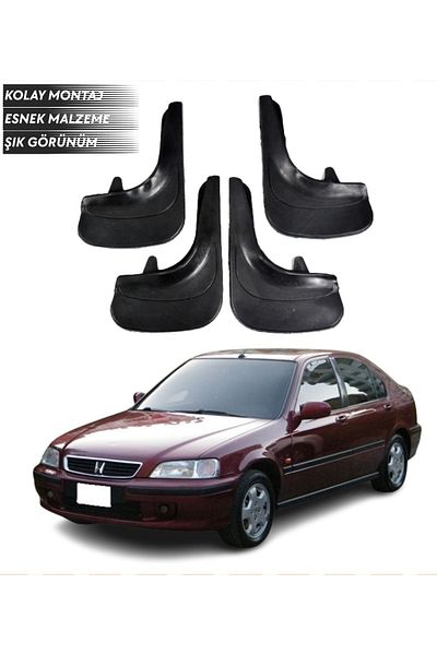 SONİKON LİNE Honda Civic Euro Sd 2006-2001 Compatible 4-Piece Fender Mudguard Dust Cover Modified