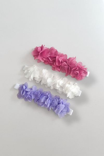COOLMINIES Baby Girl Floral Σετ Μπαντάνα 3 τεμαχίων