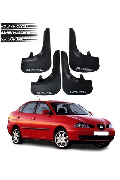 SONİKON LİNE Seat Cordoba Compatible Racing Written 4-Piece Mudguard Mudguard Dust Cover Modified