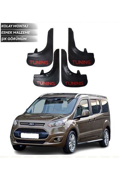 SONİKON LİNE Ford Connect 4 Door 14 and Later Compatible Tuning Written 4-Piece Mudguard Mudguard Dust Cover Modified