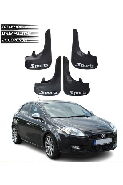 SONİKON LİNE Fiat Bravo Compatible Sports Written 4-Piece Fender Mudguard Dust Cover Modified