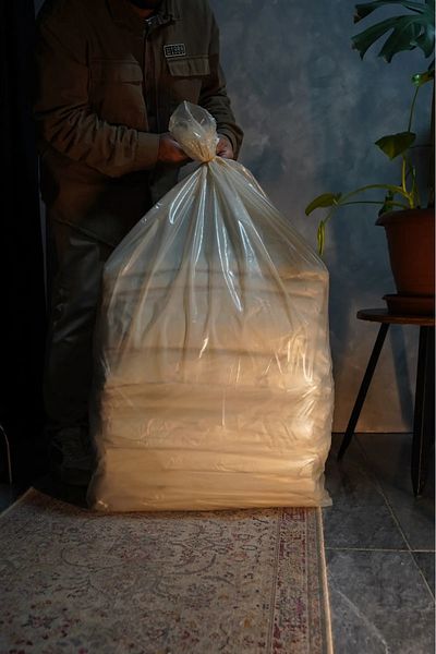 BERA PLASTİK 90X130 Honey Color 5 kg Carrying Bag |   Ysk Plastic |   Durable, Large Volume, Multi-Purpose Bag