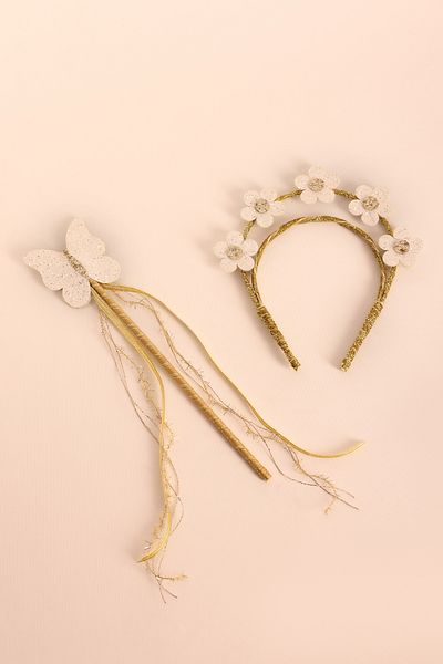 Minia Concept Kids Enchanted Spring Spring Concept Girl's Wand Scepter Crown Set