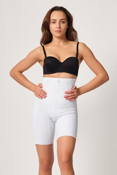 emosavm White Emay 2814 Double High Waist Boxer Laser Corset