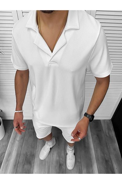 dehaine Men's Summer Set, Shorts and Shirt 8207A