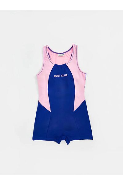 LC Waikiki LCW Παιδικό μπλε Navy Quick Dry Μαγιό για κορίτσια με προστασία UV