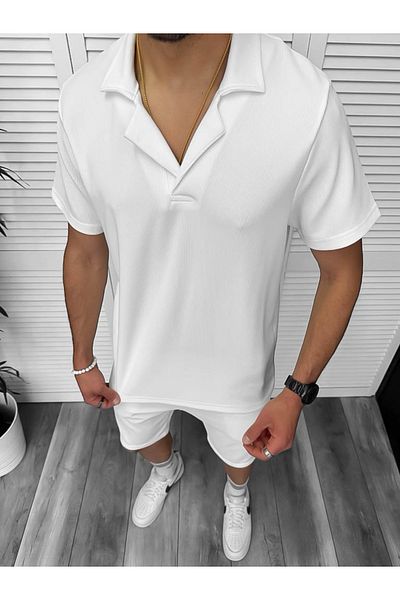 dehaine Men's Summer Set, Shorts and Shirt 8207A