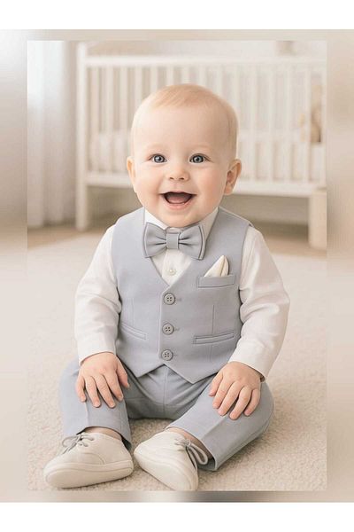 Calide Baby Baby Boy Tie-Bow Tie Mevlüt Set / Mevlütlük Set