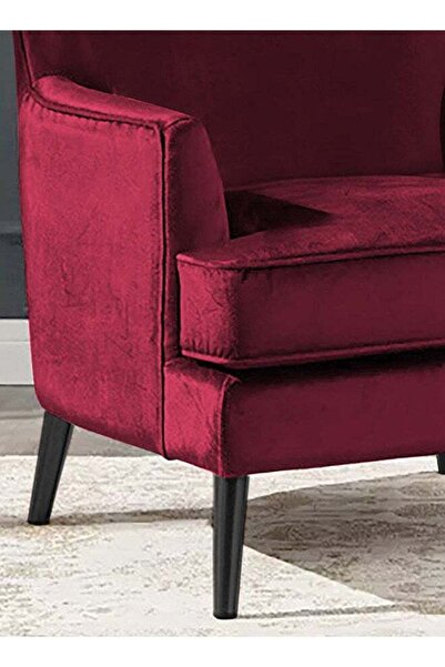 House One Velvet Royal Chair with Wingback and Arms