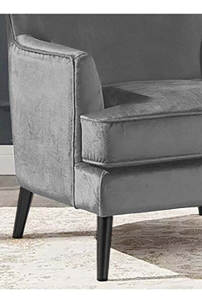 House One Velvet Royal Chair with Wingback and Arms
