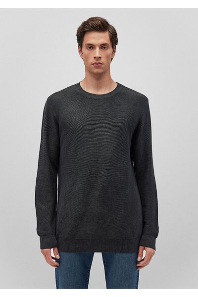 Mavi Anthracite Crew Neck Slim Fit Sweater - 070803 -34314