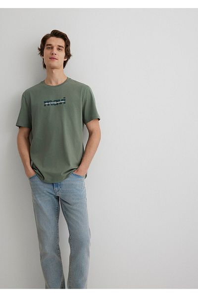 Mavi Τυπωμένο λογότυπο Khaki T-Shirt Regular Fit / Regular Fit0610943-80692