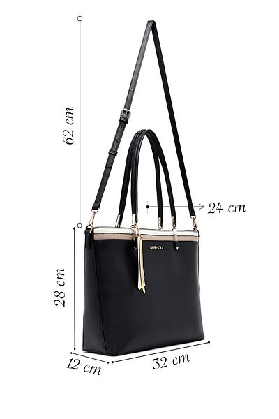 Derimod Women's Black Long Strap Shoulder Bag 25Sbd286018