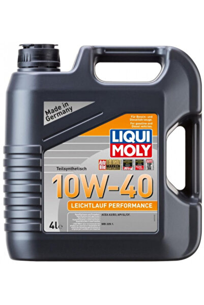 Liqui Moly Leichtlauf Performance 10W-40 Motor Yağı (4 Litre) Yeni Üretim Tar...