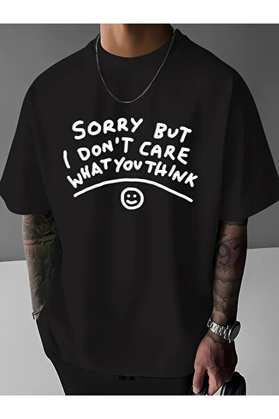 Massgai Unisex Izvini, ali nije me briga Štampano Oversize kroj 100% pamuk T-...