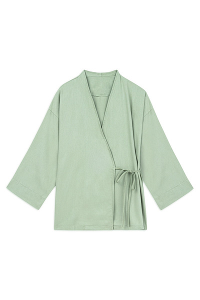 praye Çağla Gabardine Kimono - Δεμένο