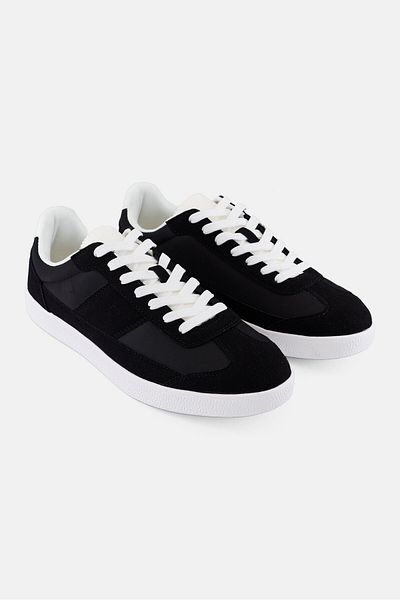 Algspar Men Lace Up Outdoor Shoes, Black