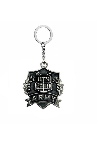 Herşey Nota Bts Army Metal Keychain – K-Pop Fan Accessory