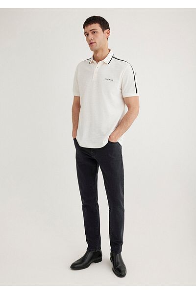 Mavi Weißes Polo-T-Shirt, reguläre Passform / Regular Fit0611838-70057