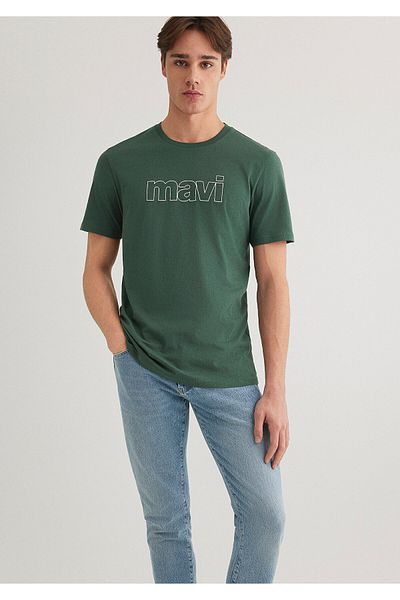Mavi Λογότυπο Πράσινο T-Shirt Slim Fit / Slim Fit065781-81570