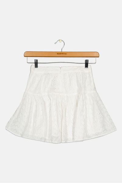 Tommy Hilfiger Kids Girl Textured Skirt, White