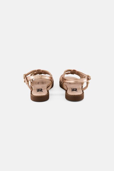 XTI Kids Girl Adjustable Buckle Sandals, Rose Gold