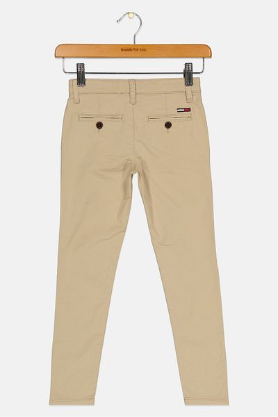 Tommy Hilfiger Kids Boy Solid Chino Pants, Beige
