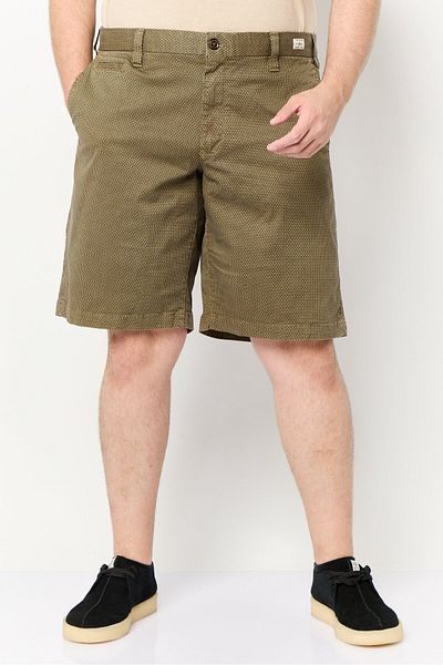 Tommy Hilfiger Men Allover Print Basic Short, Dark Khaki