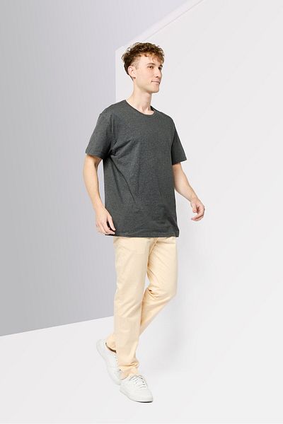 Tommy Hilfiger Men Stretch Fit Solid Straight Pants, Yellow